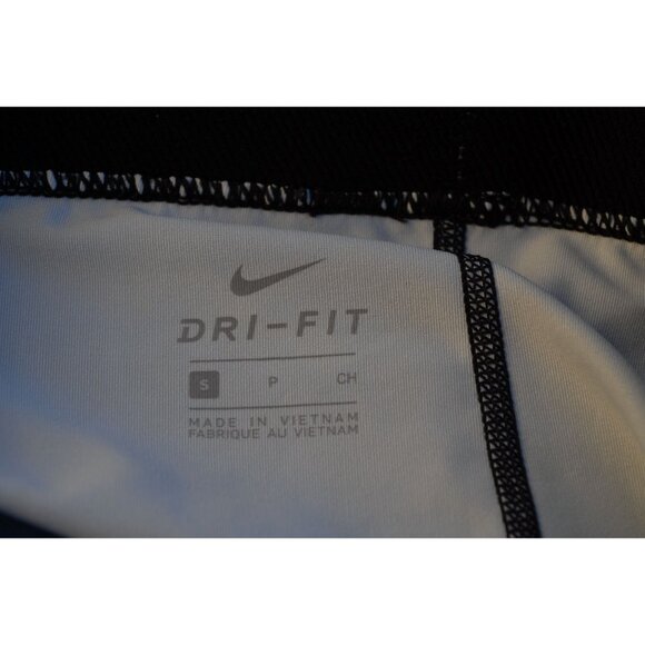 Nike Pro Womens Size Small Compression Capri 3/4 Training Leggings Black Green‎ - Picture 2 of 5